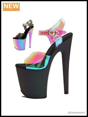 8" Exotic High Heel Platform Stiletto Sandal Pole Dance Shoes